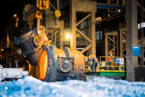 Steel works Scunthorpe